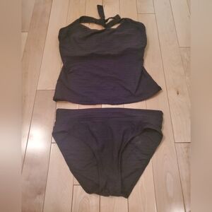 Freya Black Tankini Set 32FF M Bottom